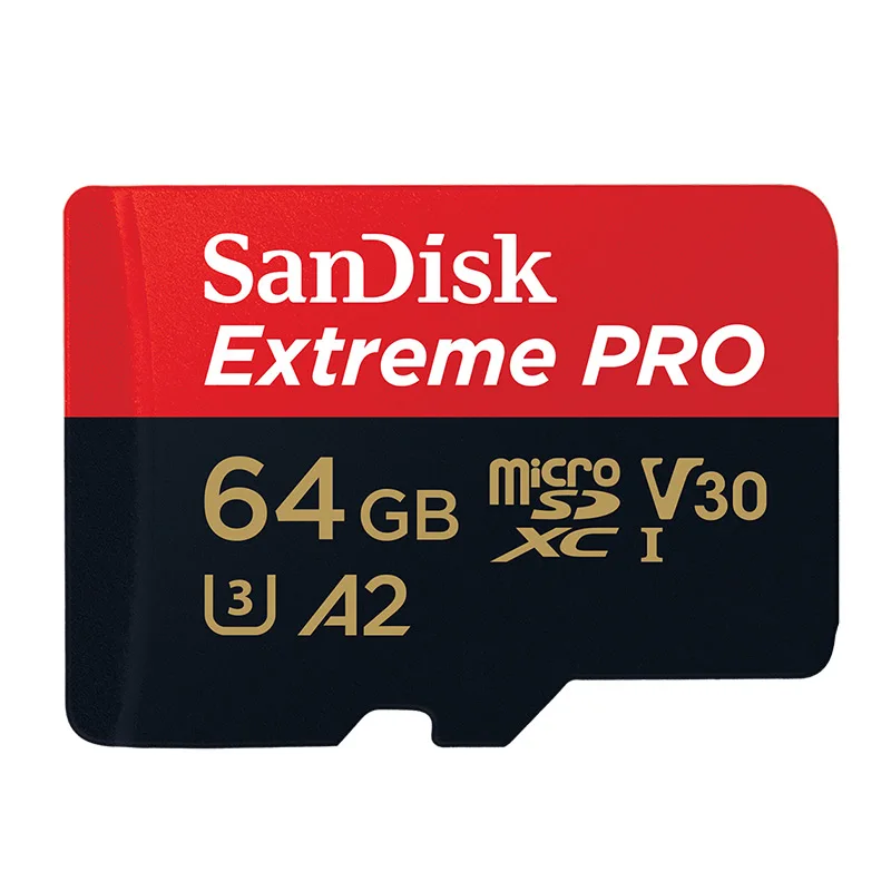 SanDisk Extreme PRO Micro SD карта скорость чтения 170 МБ/с./с 128 Гб 64 Гб U3 V30 A2 карта памяти SDXC флэш-карта TF карта 4K UHD - Емкость: 64GB