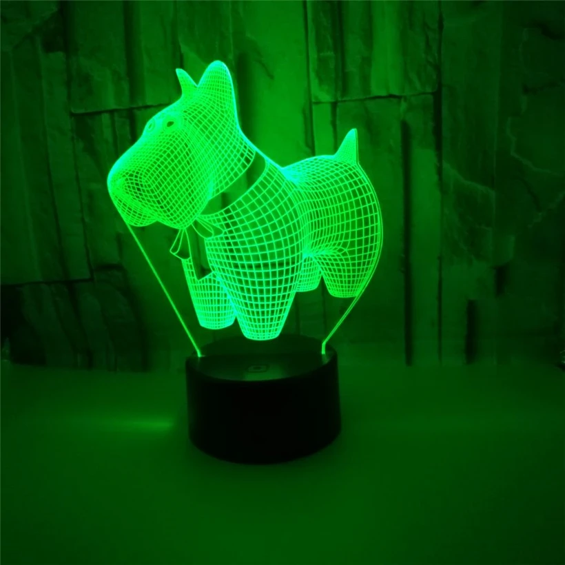 dog 3D night light (2)