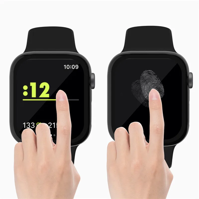 3D полное покрытие закаленное Стекло+ протектор для наручных часов Apple watch 4 Чехол Экран сменная Крышка для наручных часов iWatch серии 44/40 мм Акссесуары