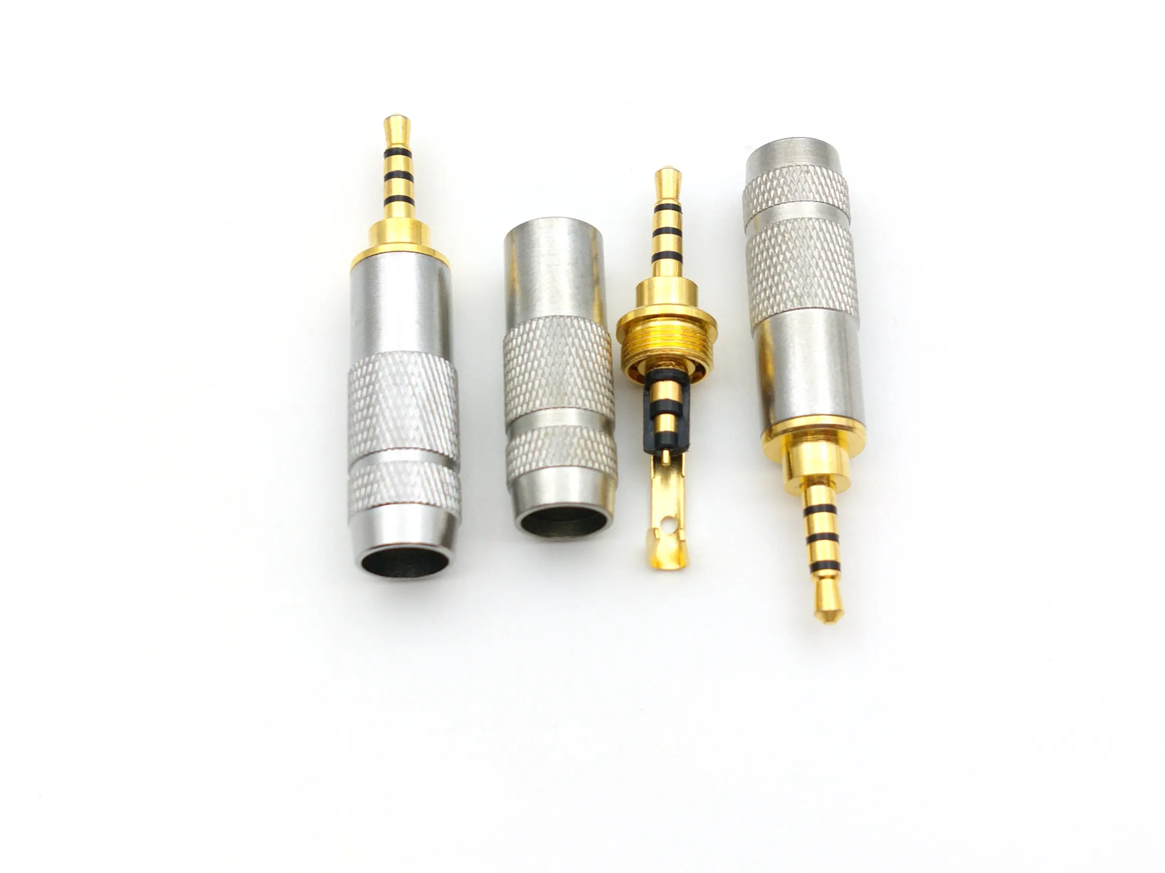 200pcs 2 5mm 4 Pole Repair Headphone Jack Plug Cable Audio Solder connectors