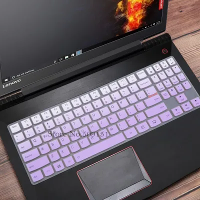Силиконовая крышка клавиатуры защитная кожа для 15,6 ''lenovo Legion Y530 Y7000 R730 Y720 Y7000P Y540 Y9000K(15'') Y730 Y740(17 '' - Цвет: Gradient Purple