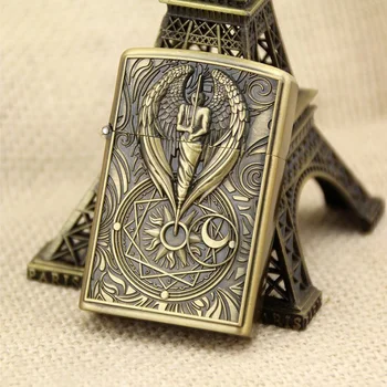 

9style Retro Metal Lighters Flameless windproof Cigarette Lighter Touch Jet Lighter Inflatable Gas Compact Butane Torch Lighter