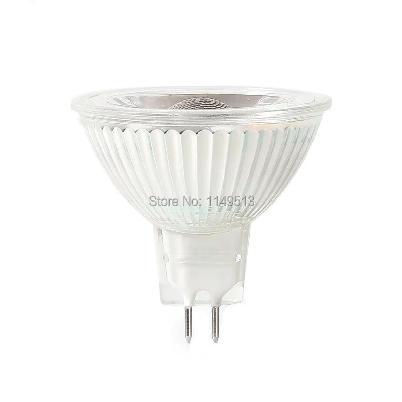 Стекло тела GU10 MR16 Светодиодный прожектор AC110V/220 V 5 w COB Светодиодный прожектор лампы теплый белый холодный белый