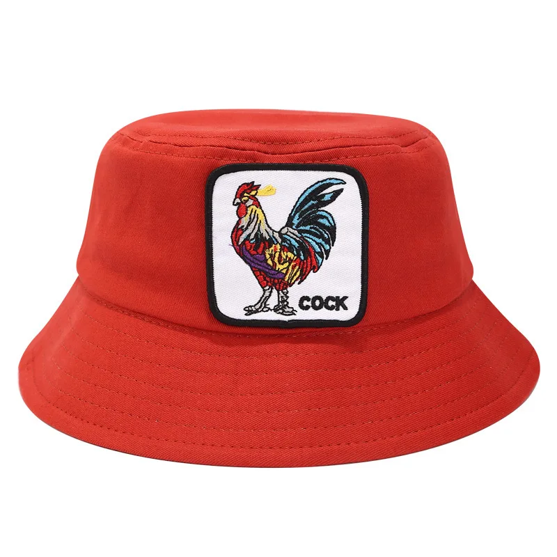 Хлопок, плоская шляпа в виде животного, рыбацкая шляпа, уличная шляпа для путешествий, шляпа от солнца для мужчин и женщин 08 - Цвет: 4