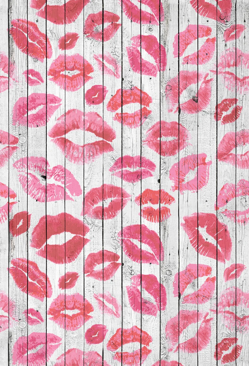  White Lipstick Kiss Photo Backdrops Studio Computer Painted Baby Background Wall XT-3585 | Электроника