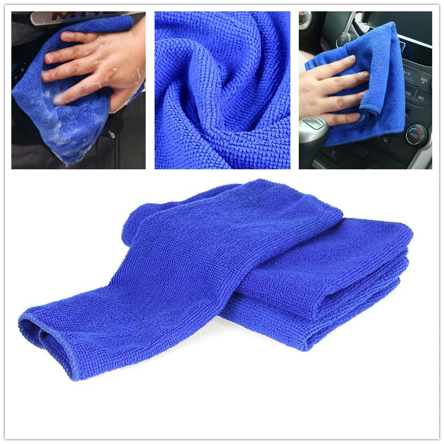 5pcs 30*70cm Soft Microfiber Cleaning Towel Car Auto Wash Dry Clean