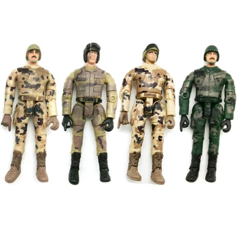 

4Pcs Simulate Doll Decoration RC Car Parts Collection Model Soldier Hobby Ornament Action Figure WPL Multi-Joint Movable Kids