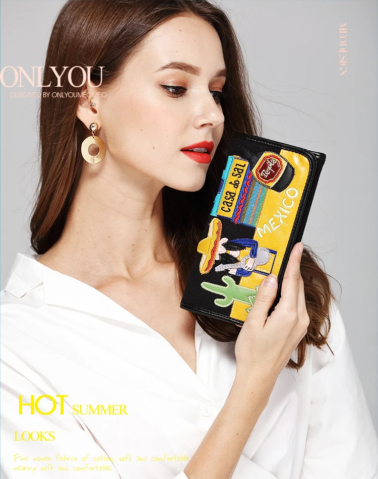 menina embreagem bolsa feminina billfold braccialini estilo