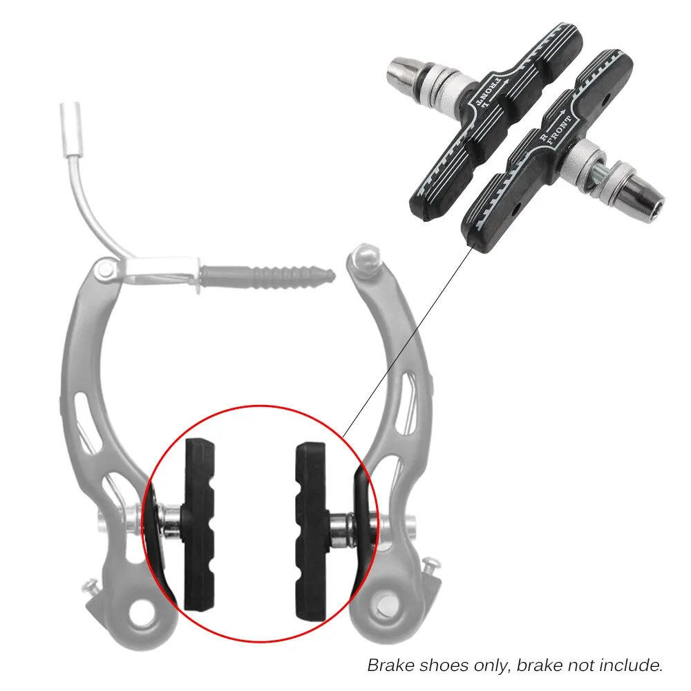 Lixada 72 мм рычаг велосипедного тормоза Езда по горной дороге V-Brake Holder обувь Резиновые колодки Блоки для велосипеда аксессуары