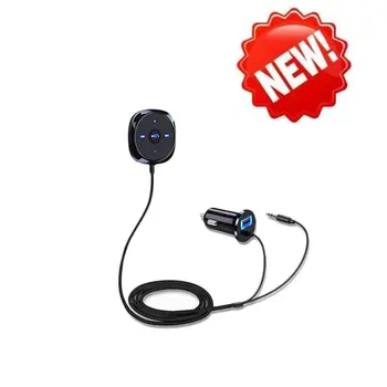 

Bluetooth Hands-free Car Kit USB Car MP3 Music Player with 3.5mm Audio Output USB Charge Output 5V/2.1A Built-in Microphone