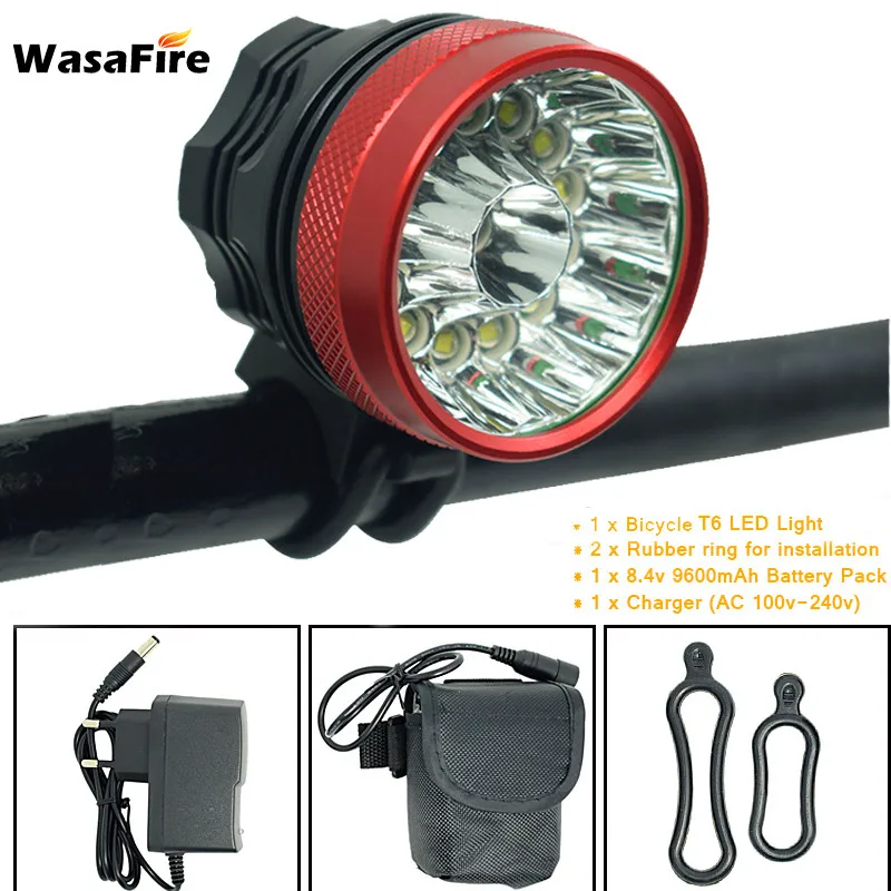 WasaFire luz fietsverlichting 25000lm 14 * T6 lámpara LED luz de la bicicleta Led farol luz delantera de bicicleta linterna luz de bicicleta