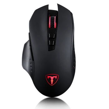 

New 800 to 4800 DIP adjustable 2.4G Wireless optical game mouse 7 Buttons LED Optical Ergonomic Mouse for Laptop Desktop PC
