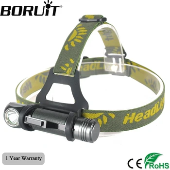 SUPER PROMO ❤️ BORUiT Powerful 8000LM XPL V5 LED Headlamp 3-Mode Waterproof Headlight Camping Hunting Head Torch by 18650 Battery Flashlight - discount item 24% OFF Lights & Lighting