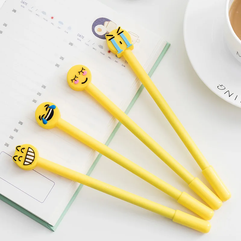 Кавайные Пластиковые чернила, Корейская Милая гелевая ручка для творчества, кактус, нейтральные ручки для школы, письма, офисные принадлежности, ручка, милые канцелярские принадлежности - Цвет: Random 1PCS