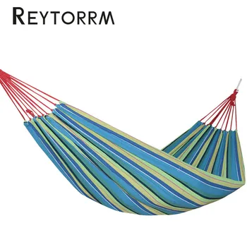 

Ultralight Single Canvas Hammock Backyard Leisure Hanging Outdoor Travel Sleeping Relax Hamak Bed 190*100cm