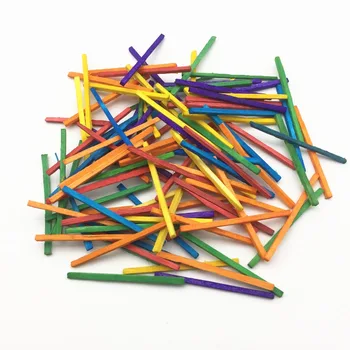 

1000pcs Natural Colored Wooden Matchsticks DIY Craft Match Sticks Mini Children Early Educational Toy Gifts 48x2x2mm
