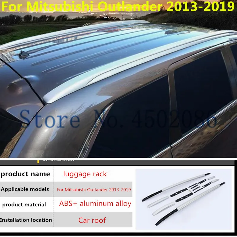 For Mitsubishi Outlander 2013 2019 6pcs/set baggage luggage rack