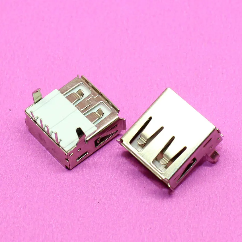 

Female 2.0 USB Connector Socket Power Data USB Jack white for Compute