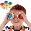 Children Kid Baby Wooden Magical Kaleidoscope Educational Magic Mirror Polygonal M09 1