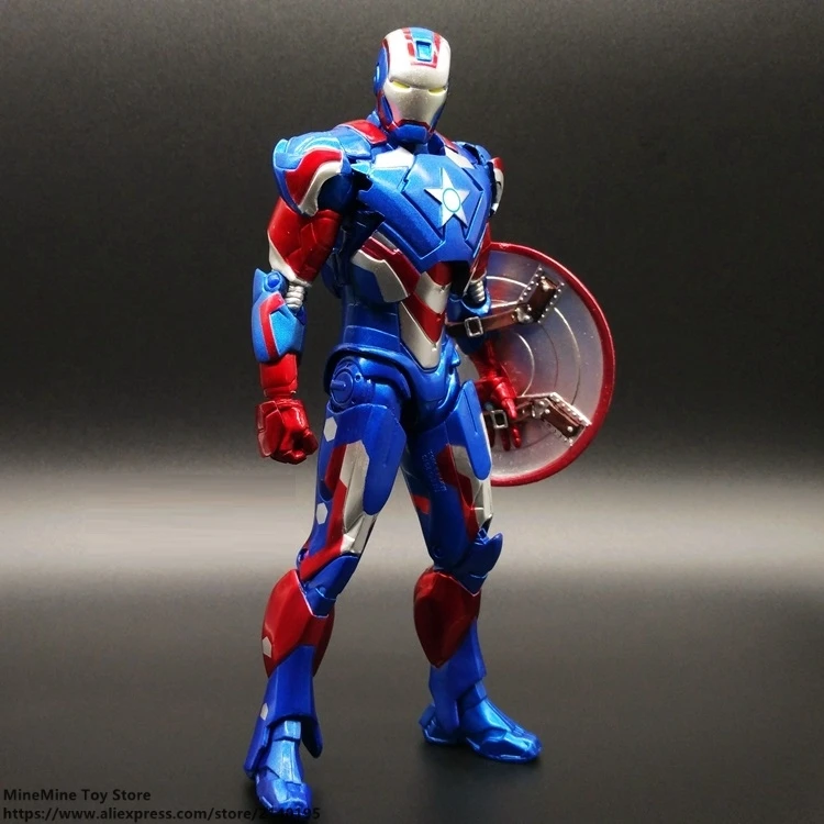 

ZXZ Marvel Avengers Iron Man 3 War Machine 20cm Action Figure Anime Mini Decoration PVC Collection Figurine Toy model gift