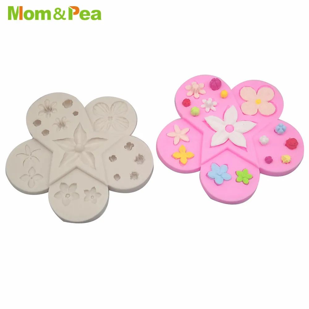 Mom &amp Pea MPA0788 фотоформа для украшения торта помадный торт 3D форма пищевых