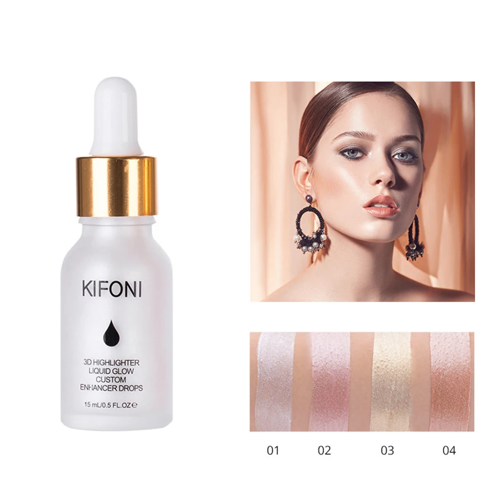 

1PC 4Colors Makeup Highlighter Contouring Makeup Face Brightener Concealer Liquid Primer Bronzer Face Glow Cosmetics TSLM2