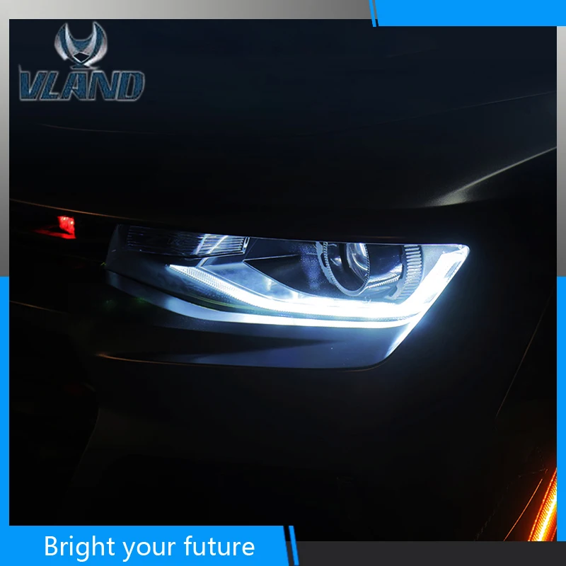 

Front Head Lamp For Chevrolet Chevy Camaro 2014 2015 LED Headlight Projector High Beam Parking Fog Lamp