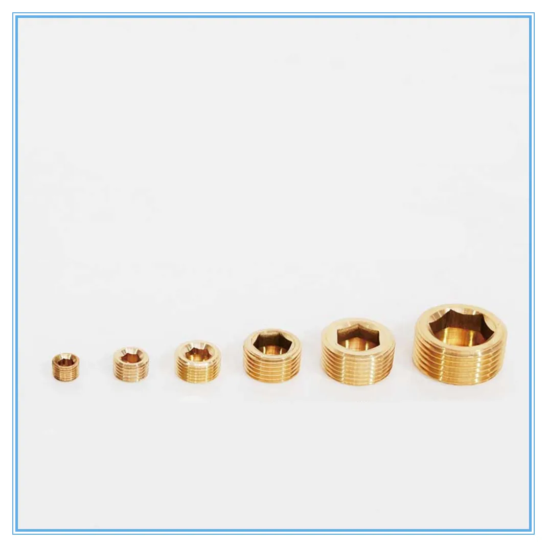 Латунные фитинги золотого тона 1/8 &quot1/4&quot 3/8 &quot1/2&quot 3/4 &quot наружная резьба Dia