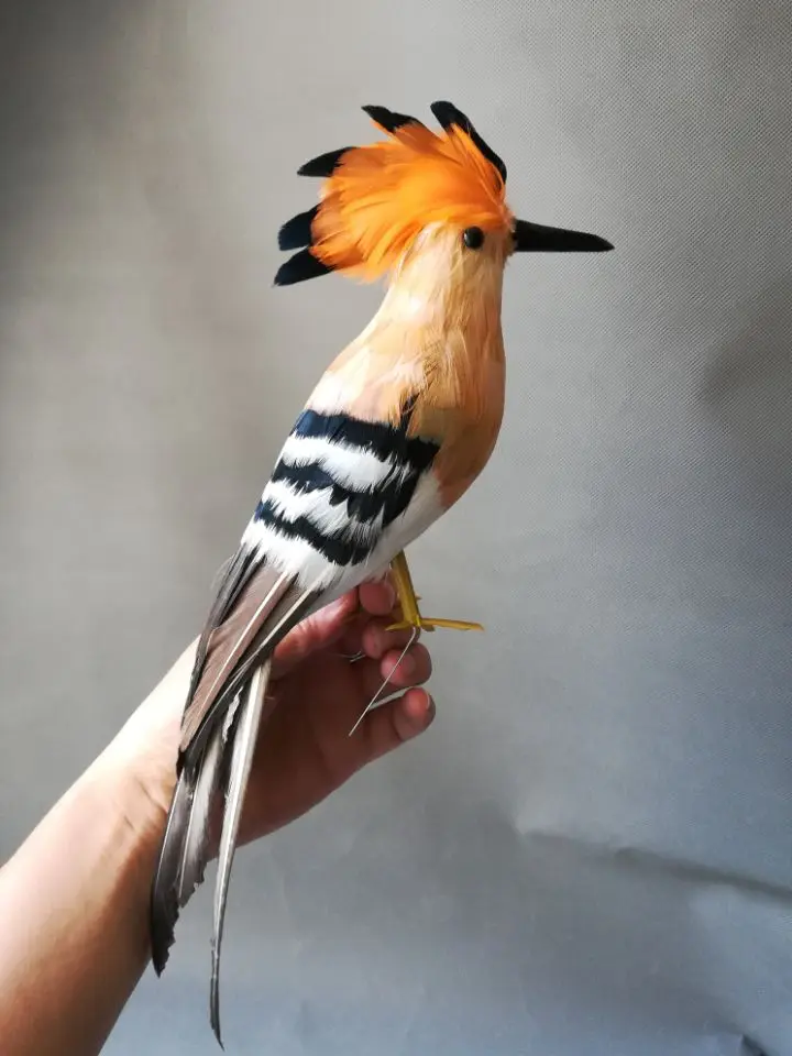 Реальная жизнь птица красочные перья Hoopoe птица модель большой 32 см, садовое украшение съемки реквизит игрушка подарок h1479