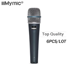 6 шт. высокое качество и Тяжелый Корпус Supercardioid BT57 инструмент Студийный микрофон BT57A 57A барабаны ударные динамический микрофон