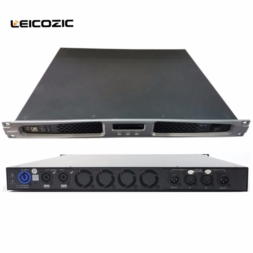 Leicosic 4ohm усилитель 1050 Вт Профессиональный мощности сценический цифровой Класс d Amp