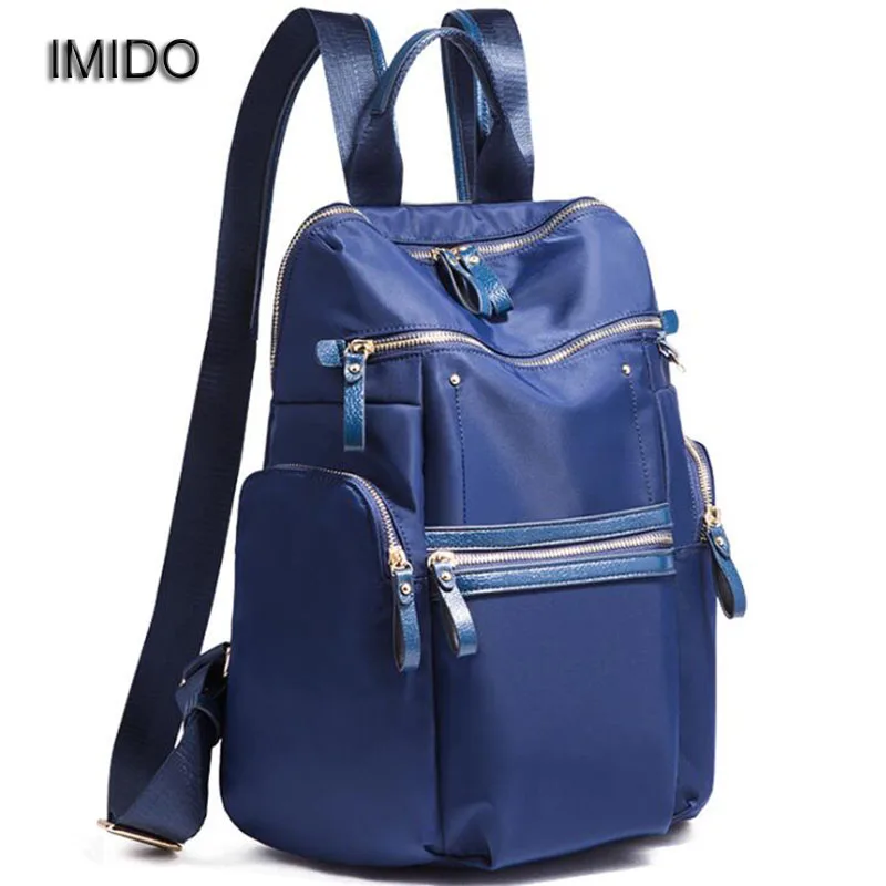 

IMIDO Brand Design Female Backpack Women Shoulder Bags Waterproof Oxford Backbag Casual Girls Boys School Backpacks Black SLD126