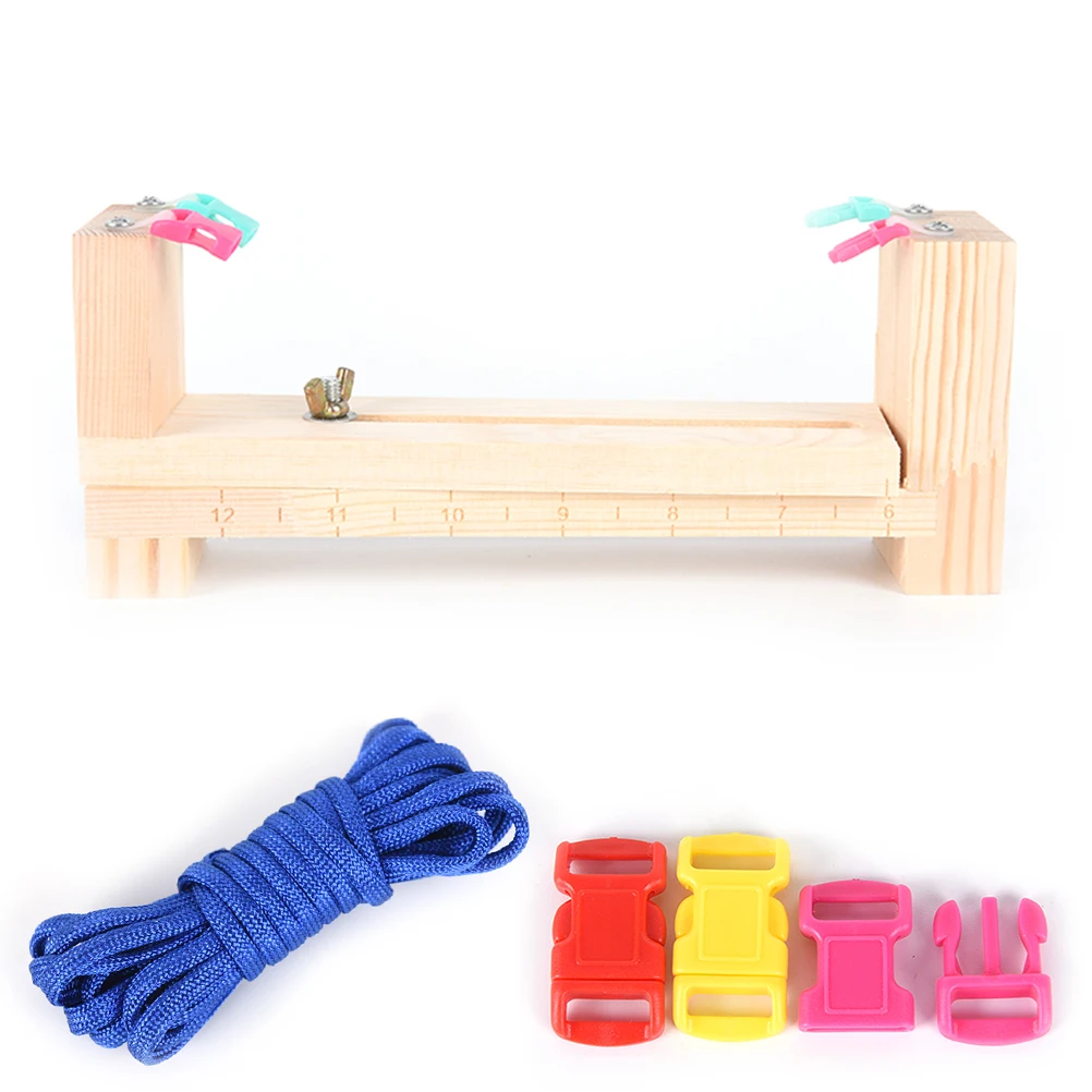 DIY jig solid wood paracord bracelet maker knitting tool Knot Braided