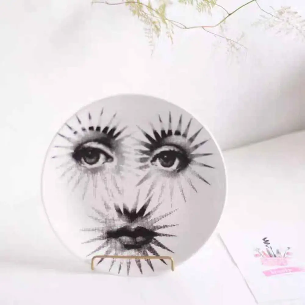 5 8 дюймов моды в Милане rosenthal Piero fornasetti Керамика пластин Свадебные украшения пластин Рождественская столовая посуда искусство настенные тарелки - Цвет: 5