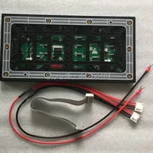 P4 наружный светодиодный модуль дисплея HUB75 интерфейс ASL светодиодный P4 SMD 256*128 мм IP65 с проводом