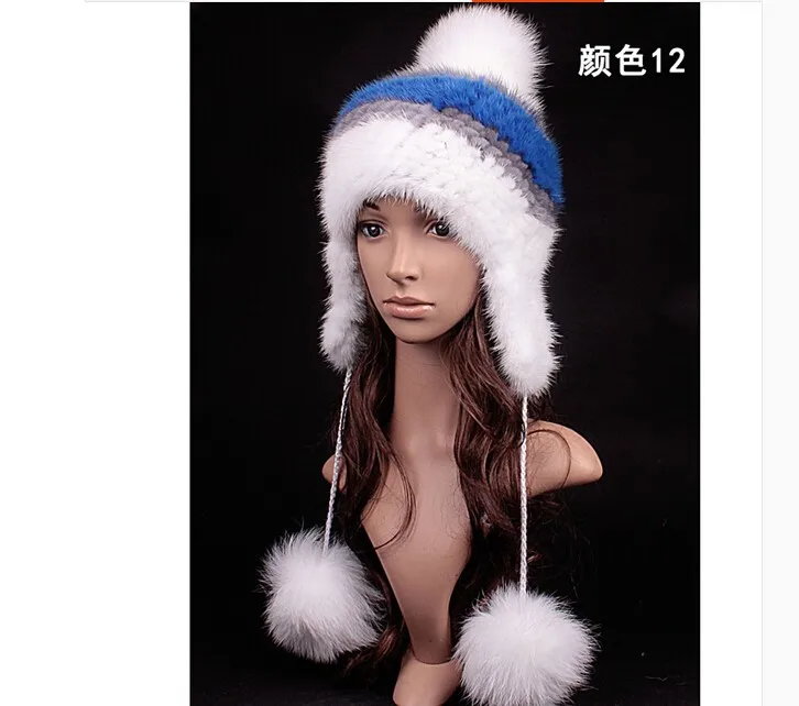Высокое качество роскошные норковые меховые шапки и шапки, зимние брендовые известные новейшие дизайнерские женские зимние шапки