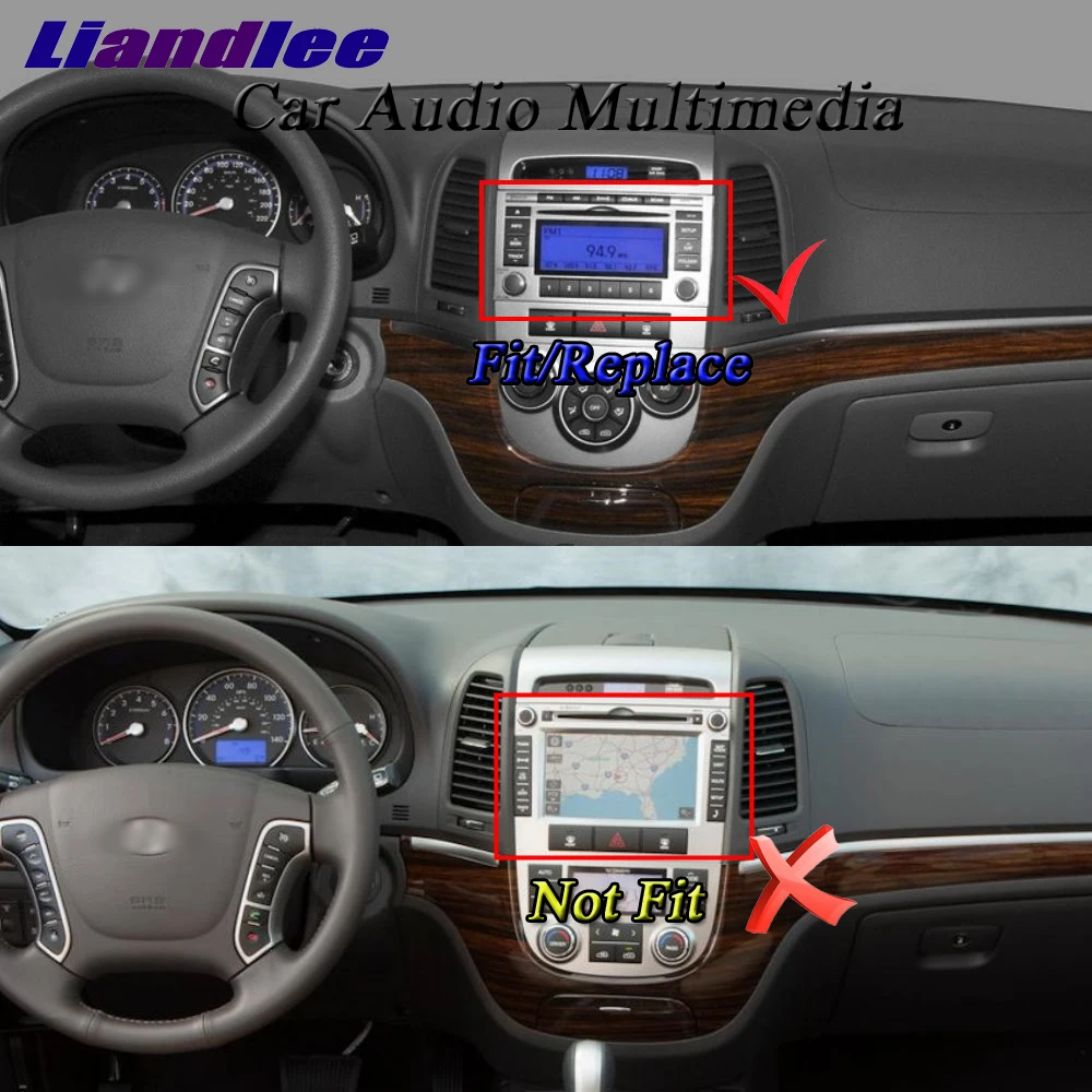 Top Liandlee For Hyundai Santa Fe 2006~2011 Car Radio Camera OBD TV BT Wifi CD DVD Player GPS Map Nav Navi Navigation Android System 5