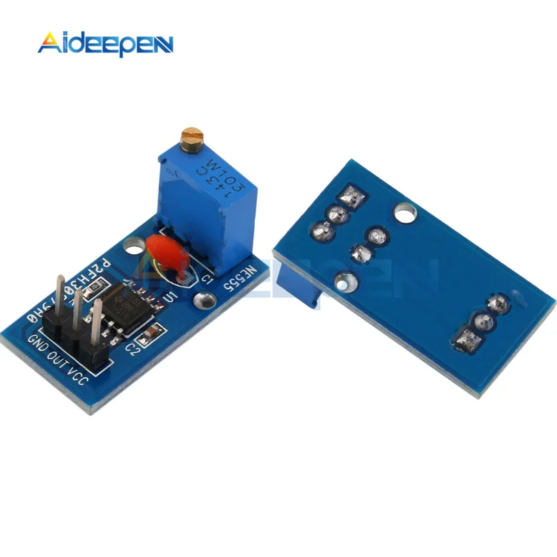

5Pcs Adjustable NE555 Pulse Generator Single Channel Output Resistance Frequency Signal Generator Module For Arduino Smart Car