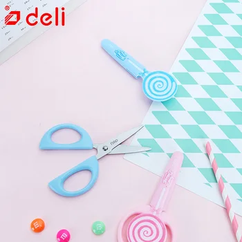 

Deli Children Scissors Cute Kawaii Scissors Lollipop Scissors Kids Gift School DIY Scrapbook Paper Diary Craft Decorating Tools