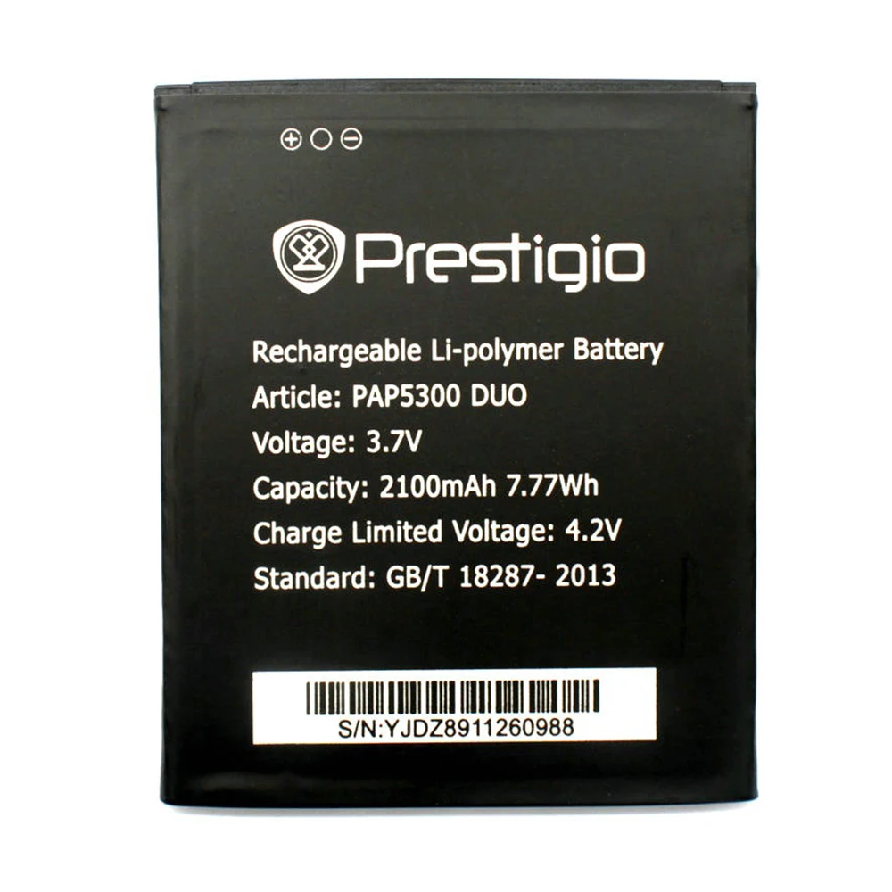 

2100mAh for Prestigio MultiPhone PAP5300 Battery DUO 5300 Accumulator