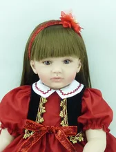 22 inch 55 cm Silicone baby reborn dolls, lifelike doll reborn babies toys Lovely beautiful doll Festival gift
