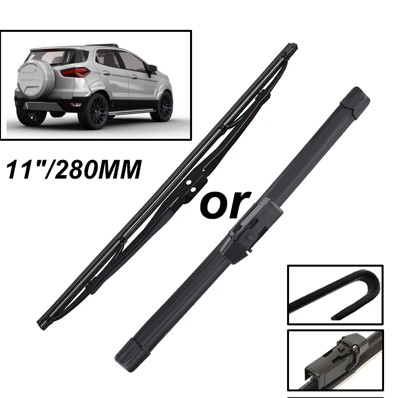 

Misima 11" Windshield Windscreen Wiper Blades For Ford Ecosport MK2 2013 - 2017 Rear Window Wiper 2014 2015 2016