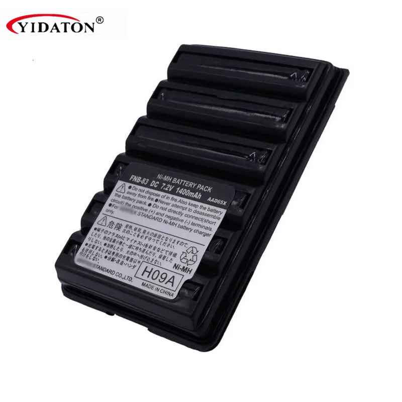 

1400mAh 7.2V NI-MH FNB-83 V83 Battery for Vertex Yaesu VX-120 VX-210 VX-400 VX-800 FT-60R FT-250R Walkie talkie Accessory