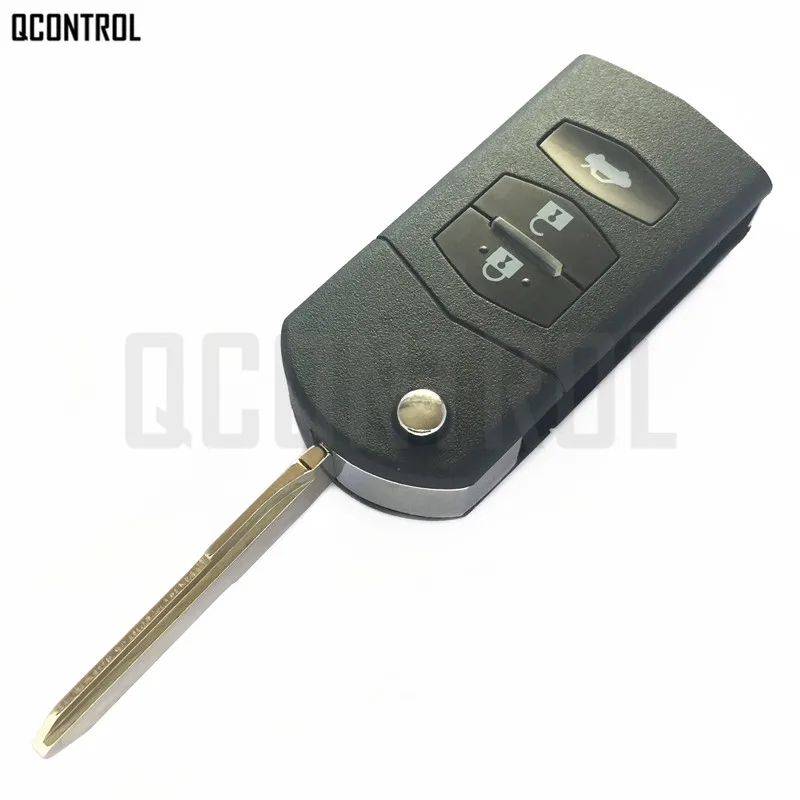 QCONTROL Модернизированный Автомобильный Дистанционный ключ, пригодный для MAZDA 41804 M2 Demio M3 Axela M5 Premacy M6 Atenza, БЕСКЛЮЧЕВОЙ вход