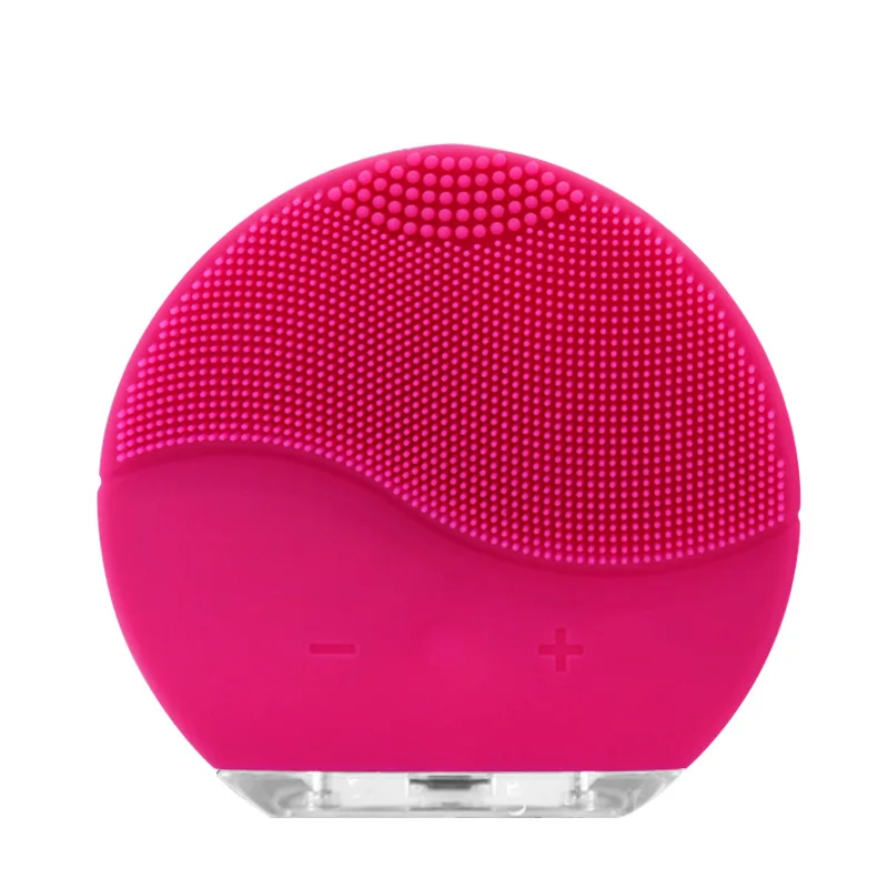 

Electric Silicone Facial Cleansing Brush Sonic Vibration Massage USB Rechargeable Smart Ultrasonic Face Cleaner Beauty Tool