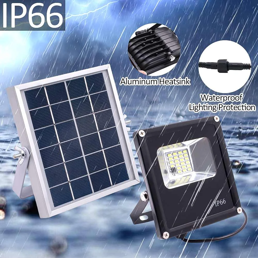 Solar ao ar Parede à Prova Luz de Inundação Sumxi Livre Cronometragem & Controle Remoto Solar Jardim Garagem Lâmpada Dip65 Água Ip65 Smd5630 20led Luz 10 Lâmpadas solares