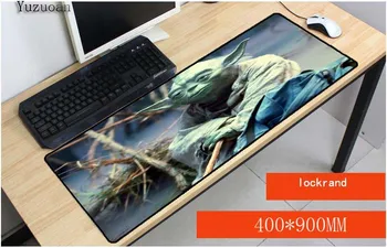 

Yuzuoan Yoda Star Wars Large Rectangular Mousepad NonSlip Extended Wholesale and Retail Free Shipping Large Lock Edge Mouse Pad