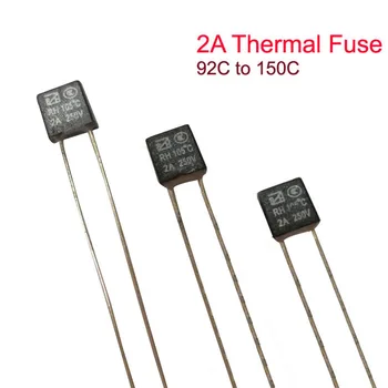 

20pcs RH Thermal Fuse Cutoff 2A 92C 95C 105C 110C 115C 120C 125C 130C 135C 140C 145C 150C