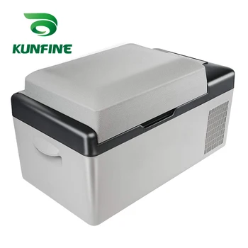 

12-24V DC 110-240V AC Car Refrigerator 20L Multi-Function Fridge Vehicel Protable Refrigerator Freezer Cooler Grey low energy