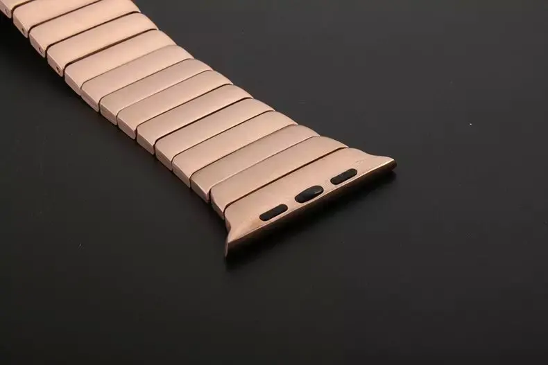 rose gold Высокое качество ремешок для часов из нержавеющей стали соединяющий ремешок браслета для iwatch для Apple watch 42 мм 38 мм 40 мм 44 серия 5& 4& 3& 2& 1 - Цвет ремешка: rose gold